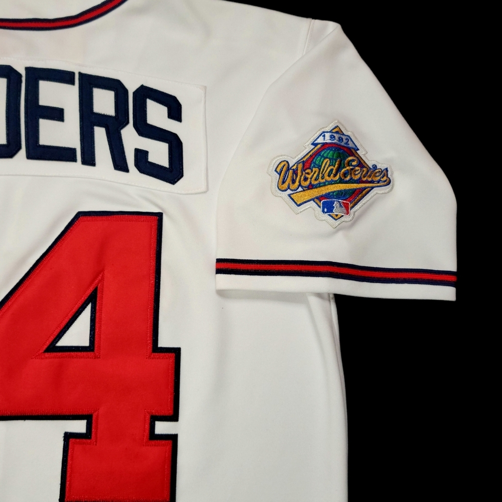 Deion Sanders Jersey Atlanta Braves 1992 World Series Throwback Stitched NEW🎁 - Picture 5 of 7